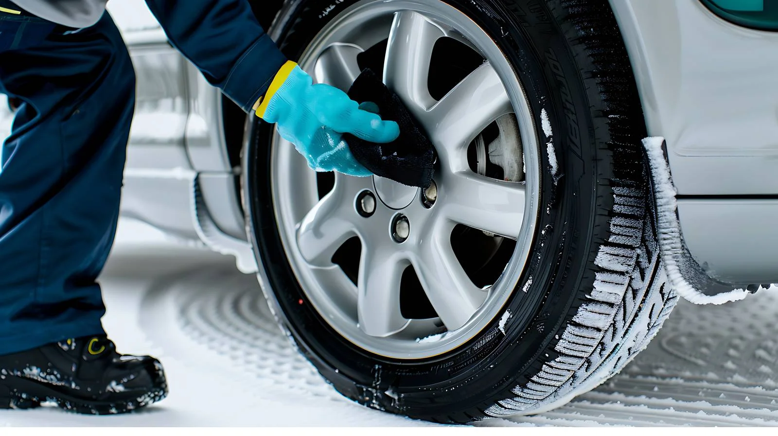 Professional Car Service Staff Polishing Wheels — free download from Dotvec