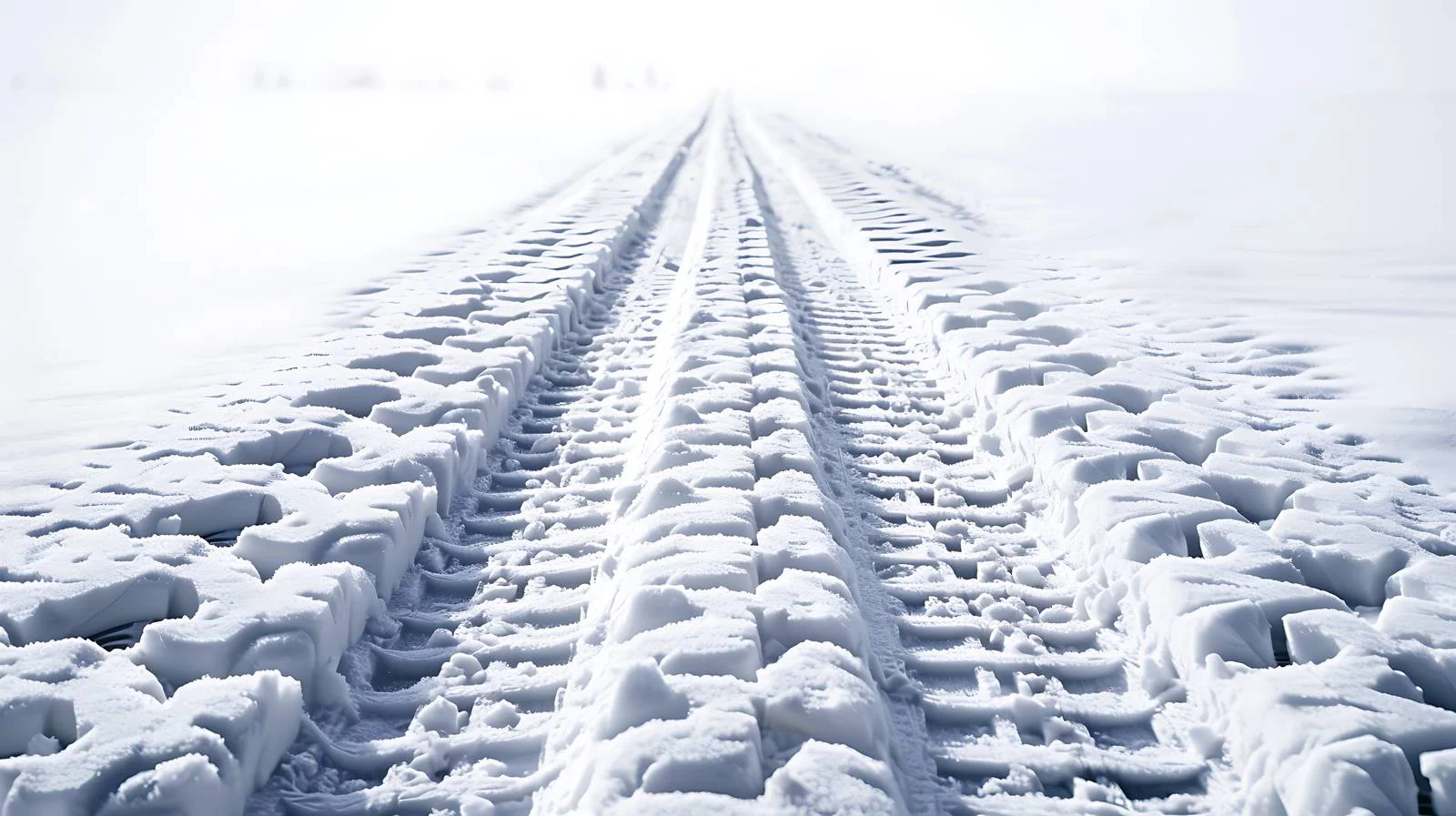 Detailed Snow Tire Tracks Close-Up Image — free download from Dotvec