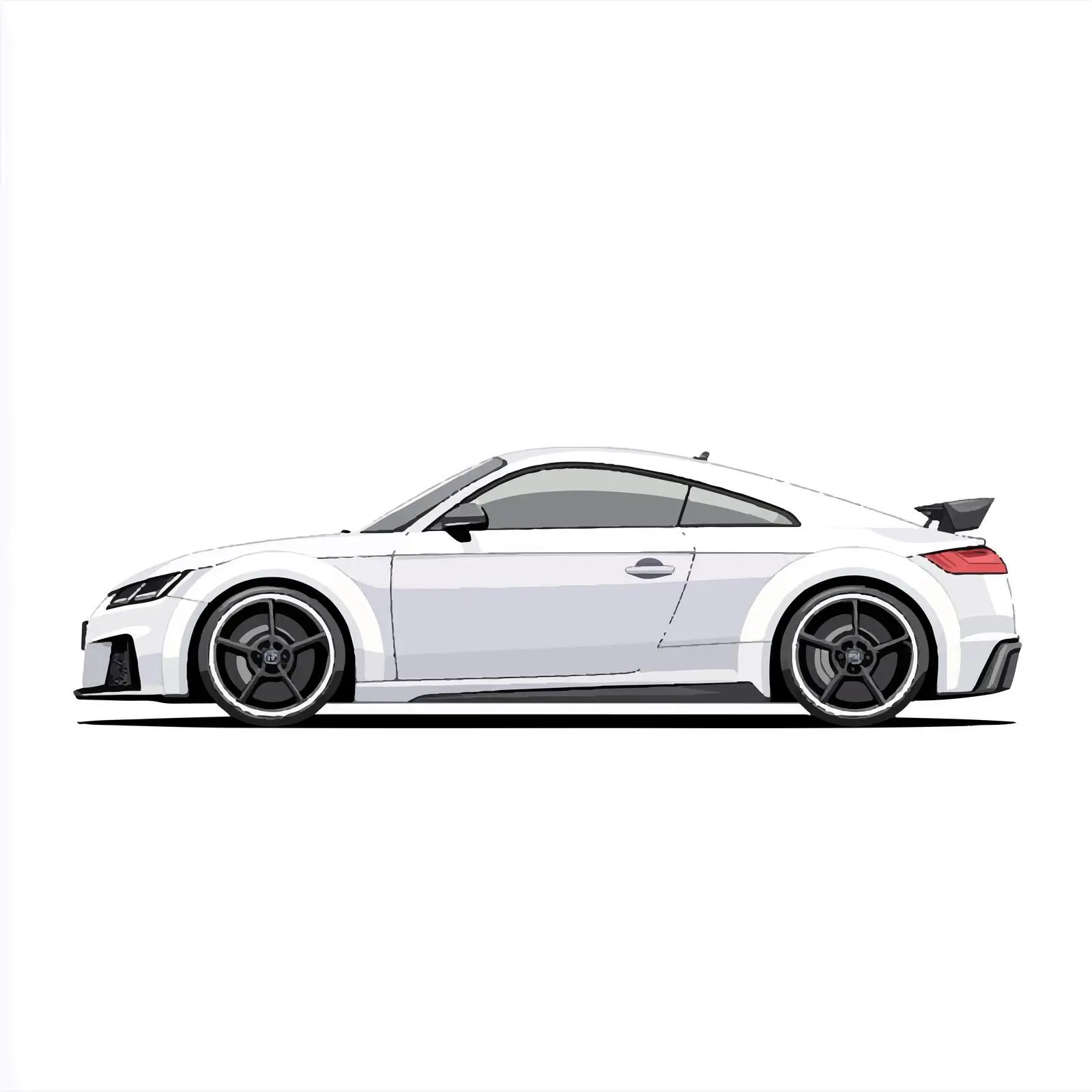 Car Vector Illustration Wide Angle — free download from Dotvec
