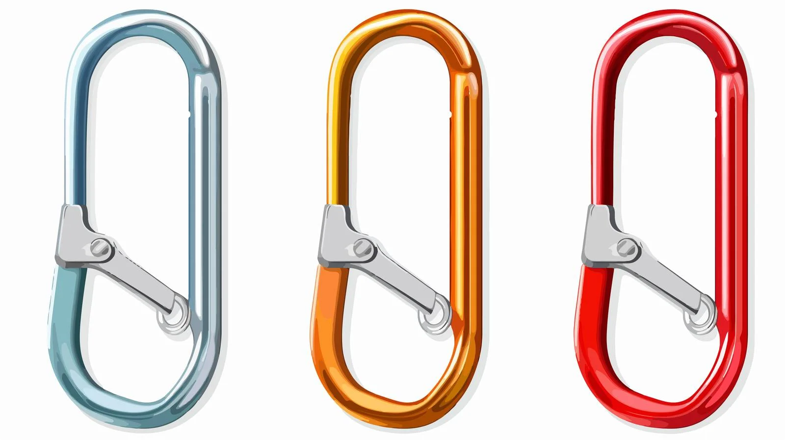 Metal Carabiner for Tying Ropes and Rocks — free download from Dotvec