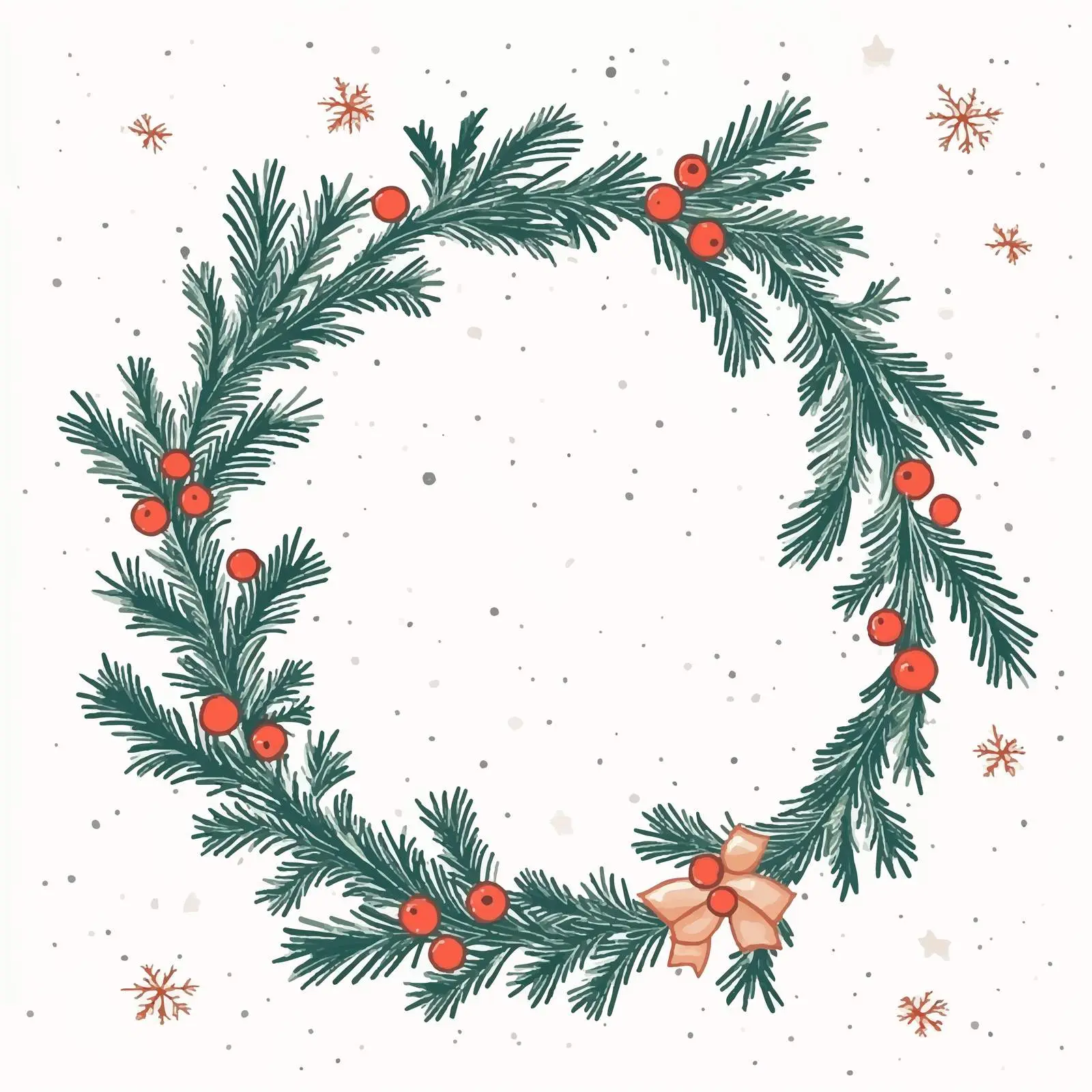 Christmas Card Flat Vector Illustration — free download from Dotvec