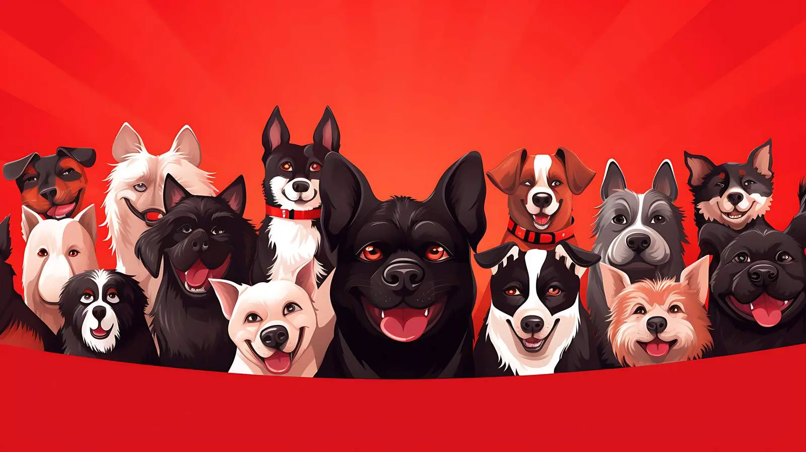 Canine Greeting Card Template — free download from Dotvec