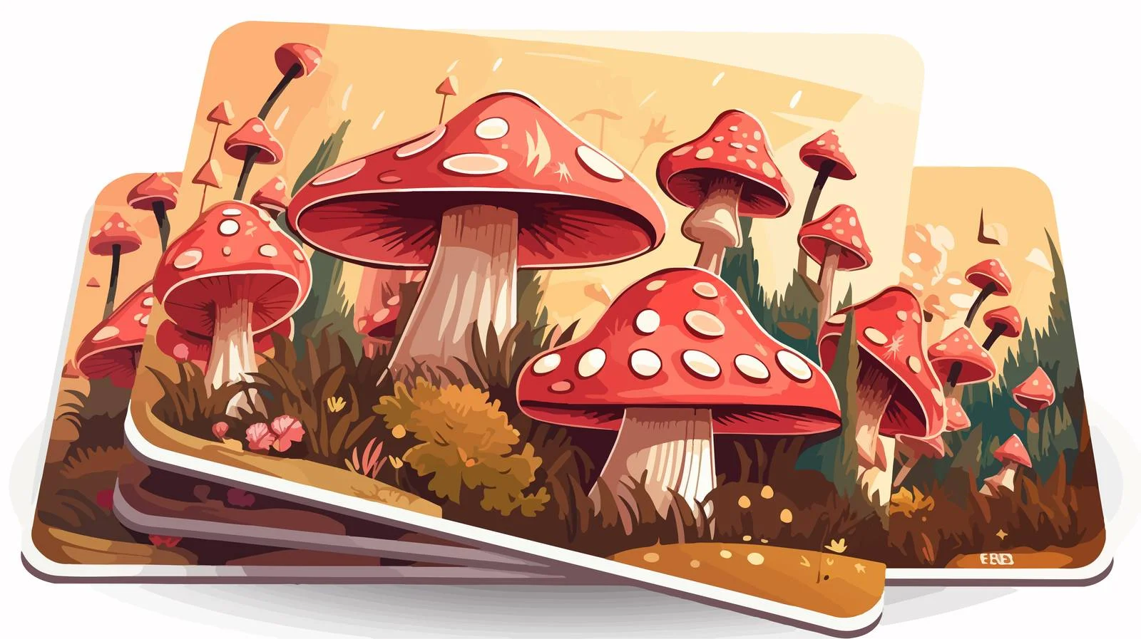 Cartoon Card Stock Vector Illustration — free download from Dotvec