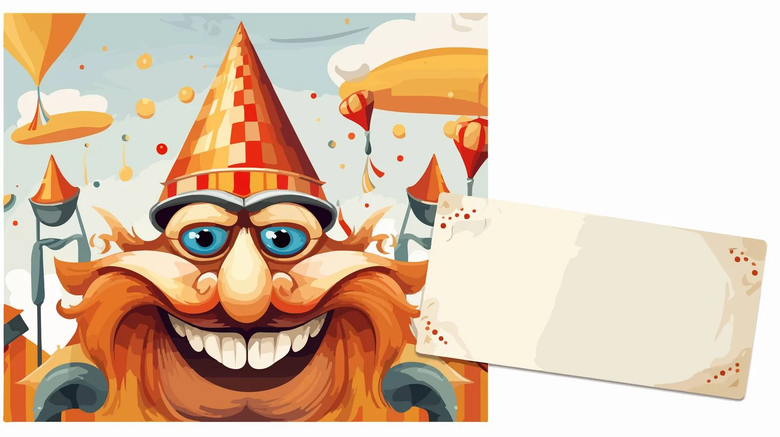 Cartoon Vector Card Stock Illustration — free download from Dotvec