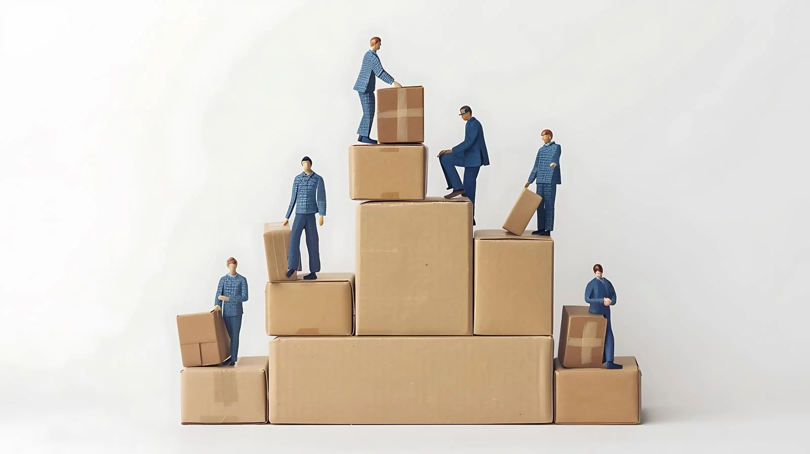 Employees Transition on Stairs — free download from Dotvec