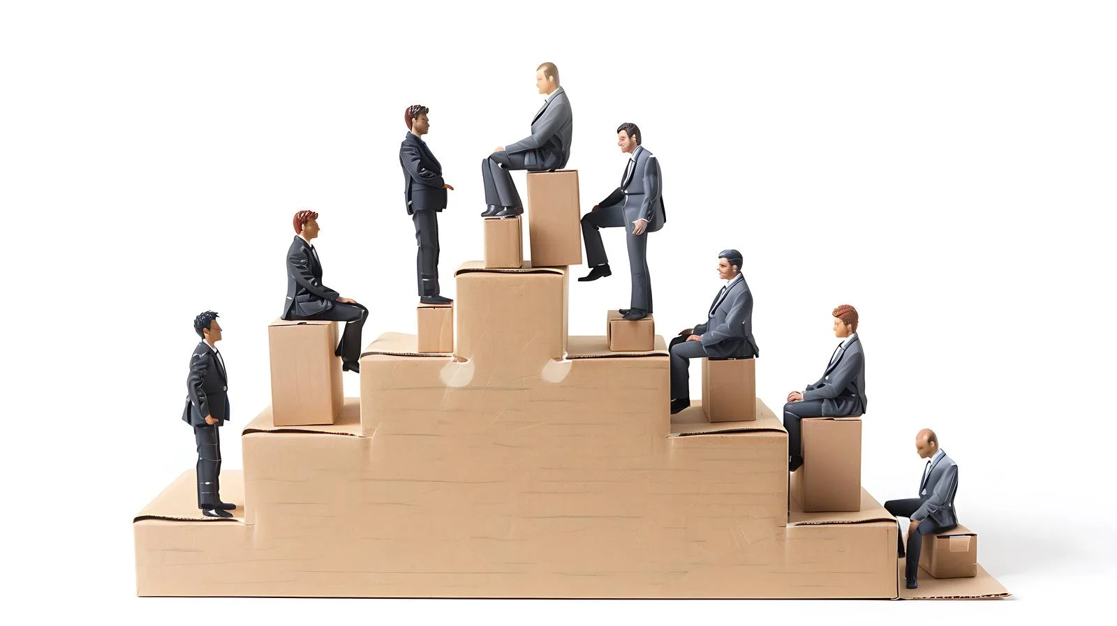 Employee Departures on Corporate Staircase — free download from Dotvec