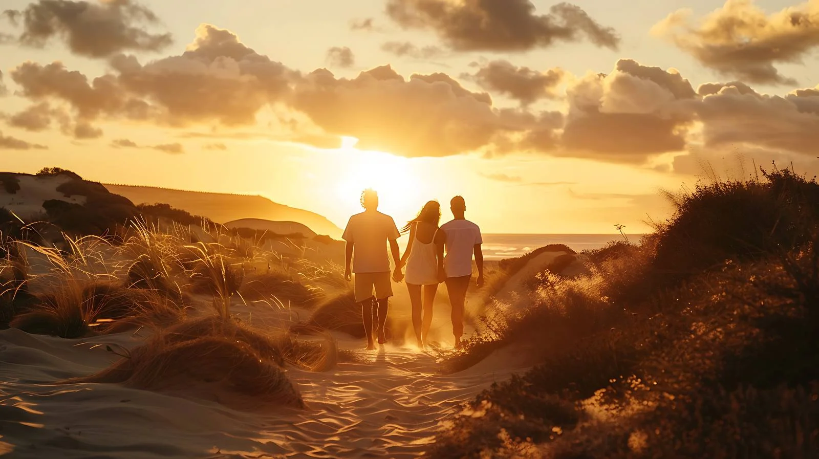 Serene Sunset Dunes Romance — free download from Dotvec