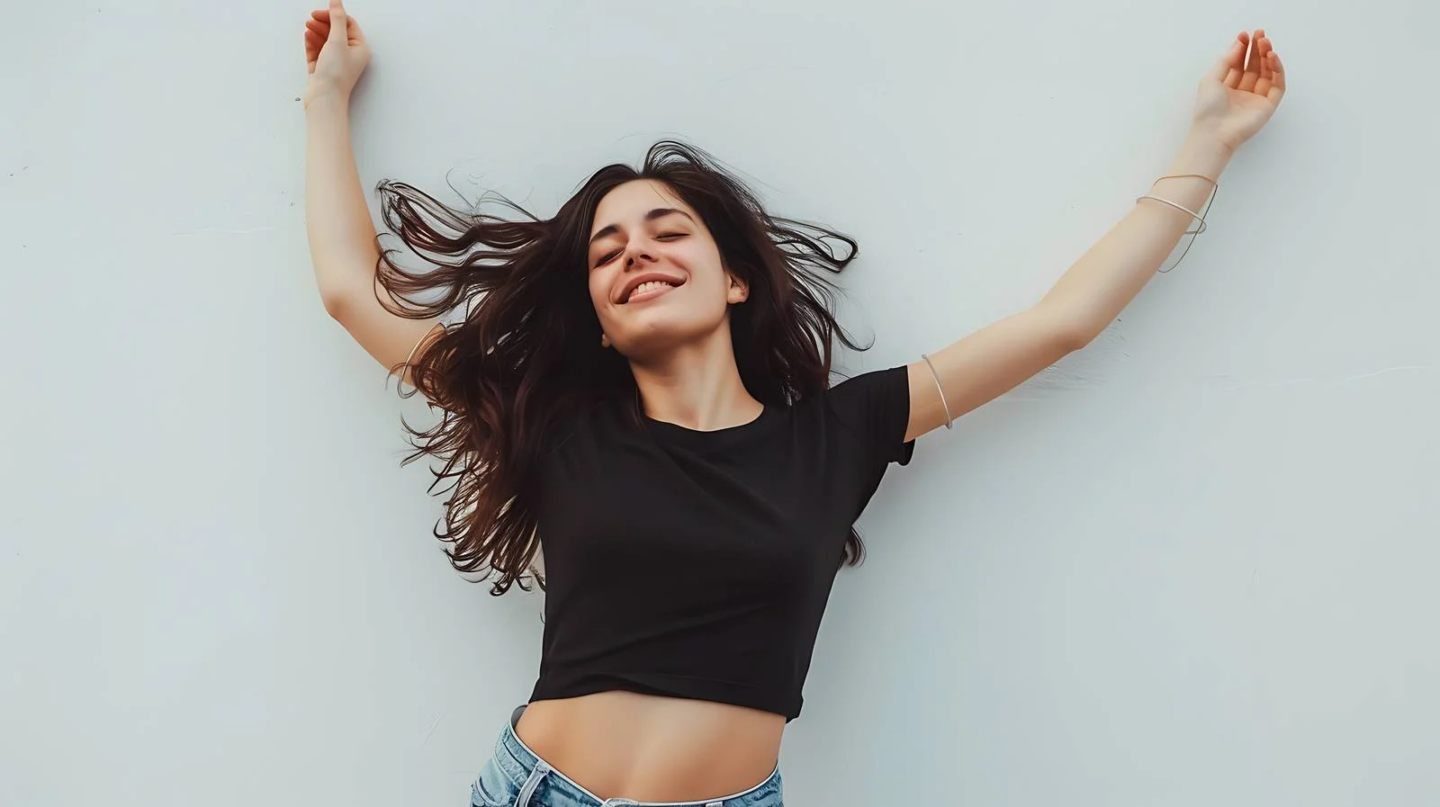 Joyful Woman Dancing Freely — free download from Dotvec