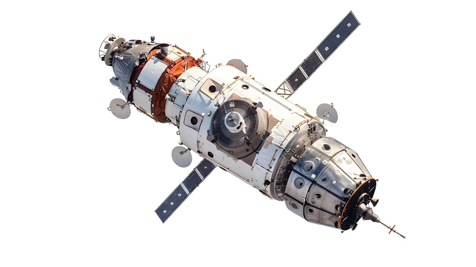 Cargo Spacecraft in Low Earth Orbit — free download from Dotvec