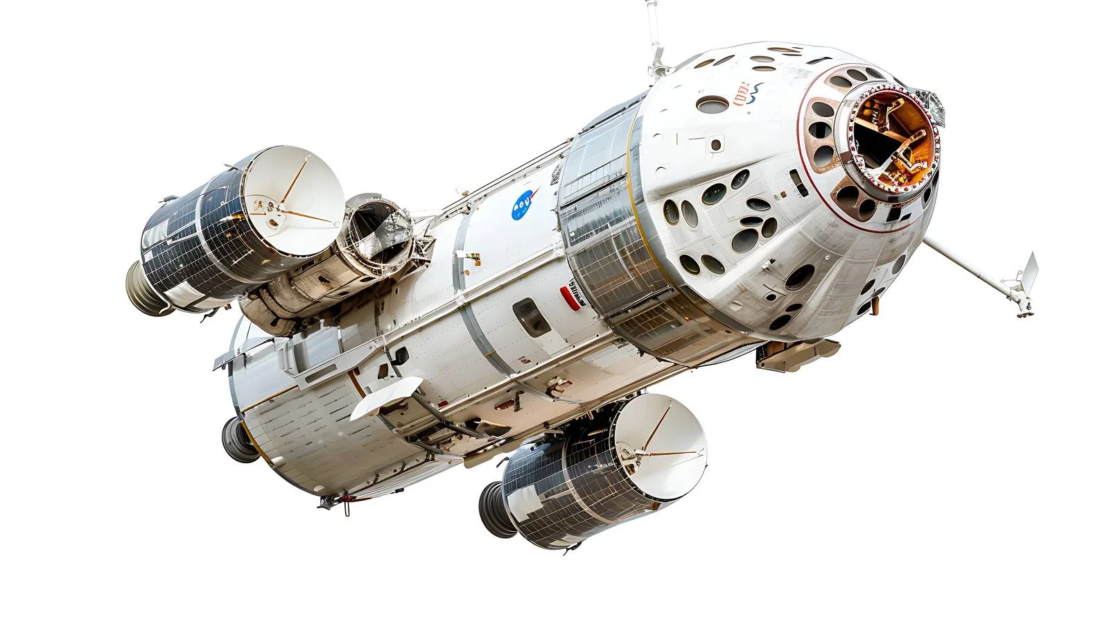 Cargo Spacecraft in Low-Earth Orbit — free download from Dotvec