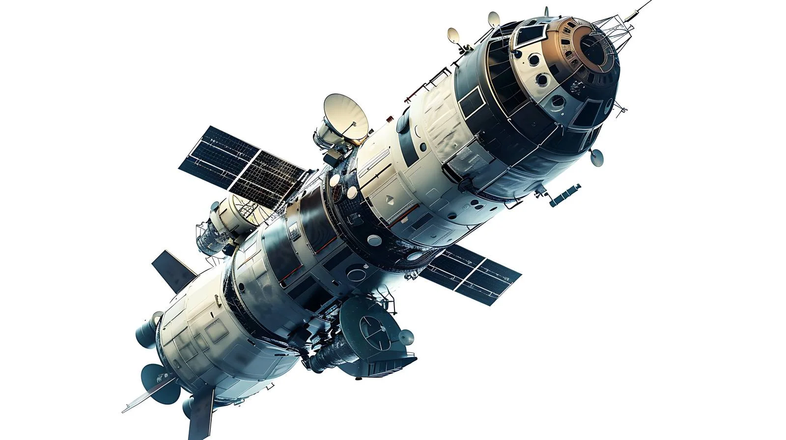 Cargo Spacecraft in Low-Earth Orbit — free download from Dotvec