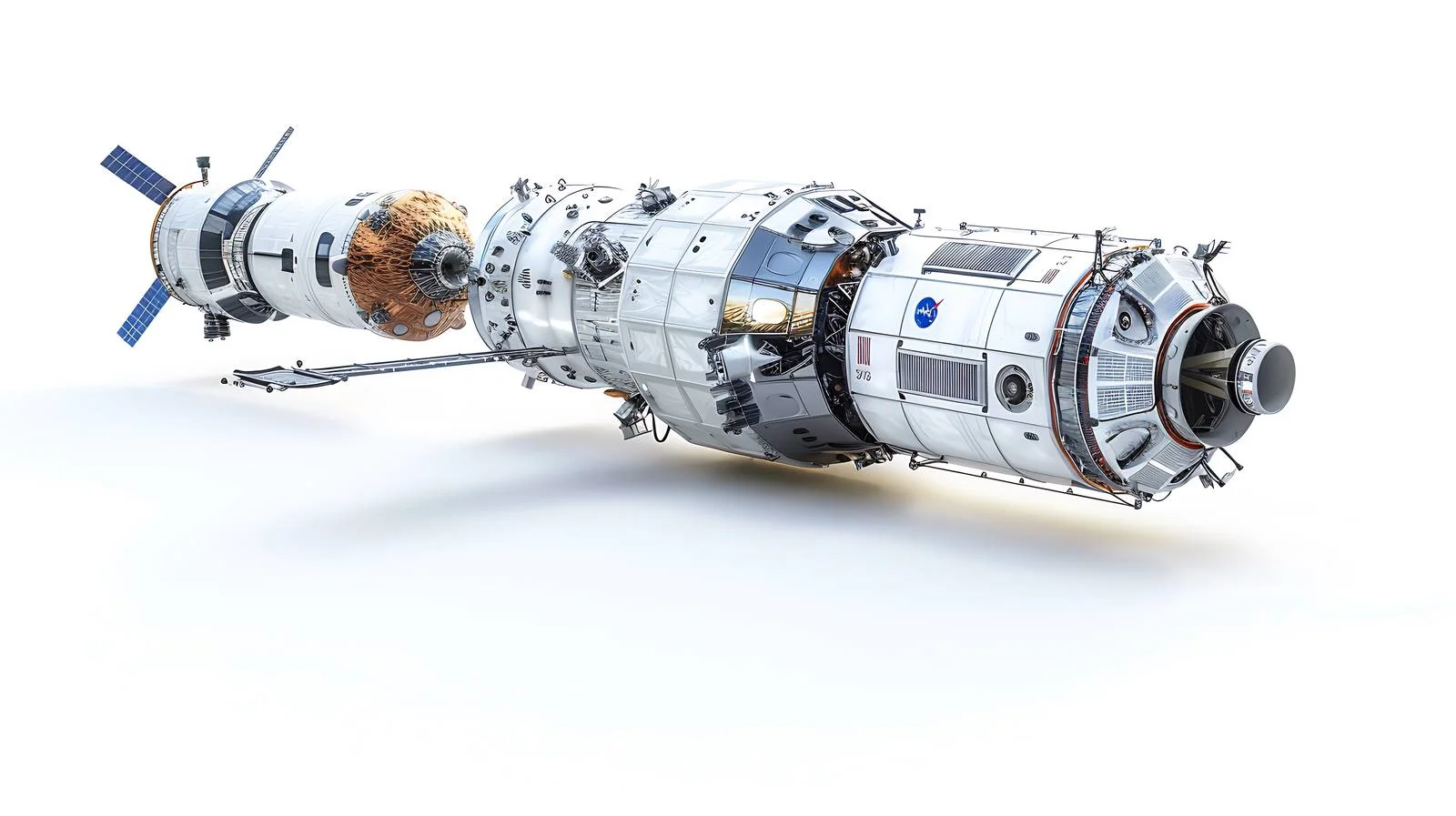 Cargo Spacecraft in Low-Earth Orbit — free download from Dotvec