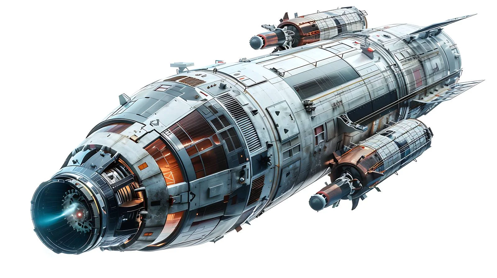 Cargo Spacecraft in Open Space — free download from Dotvec