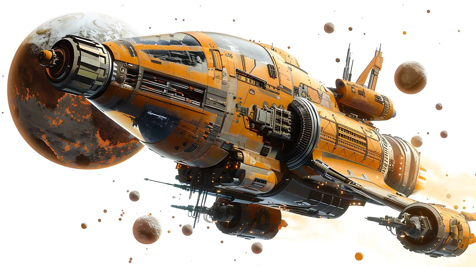 Interstellar Cargo Spacecraft Planets — free download from Dotvec