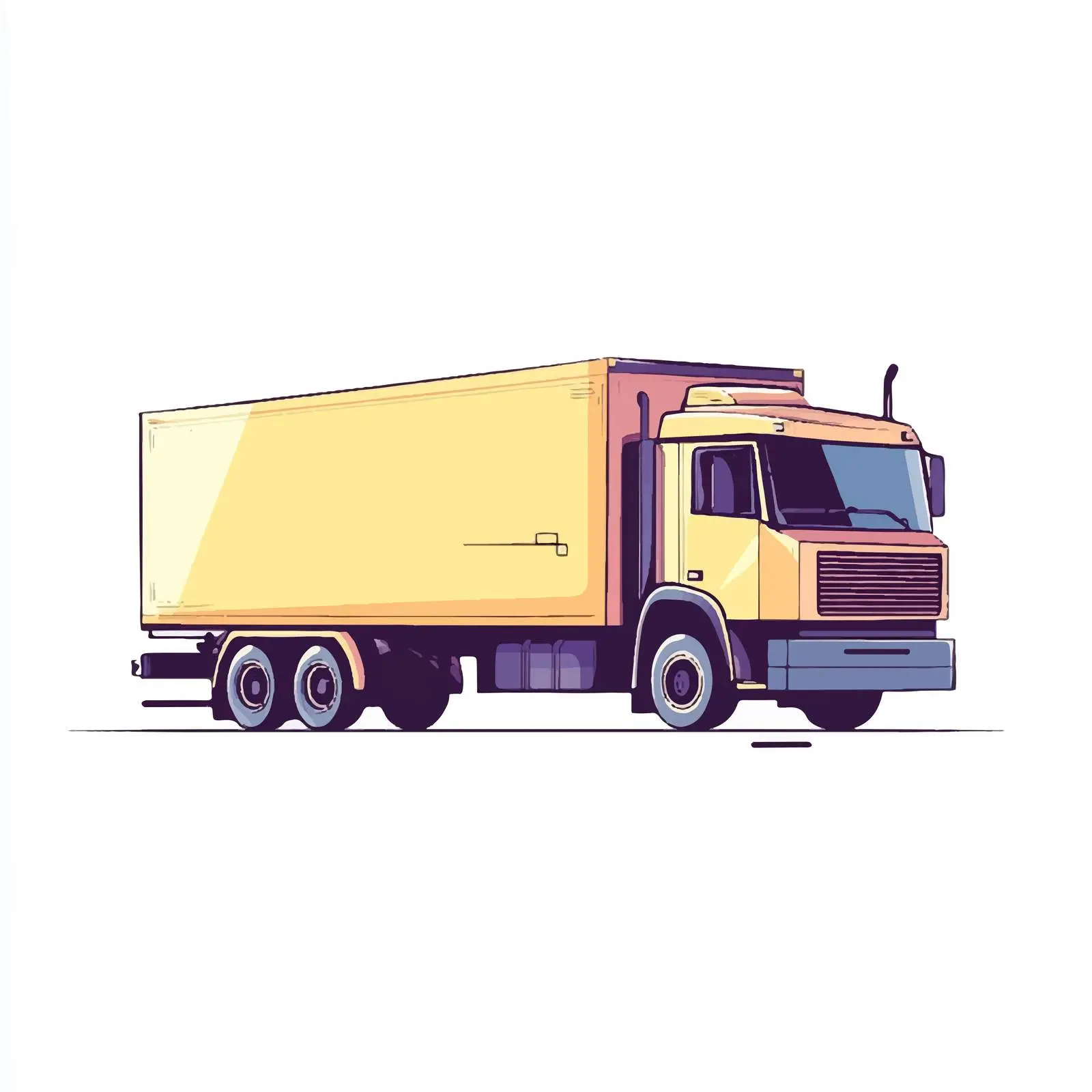 Cargo Truck Delivery Service Vector — free download from Dotvec