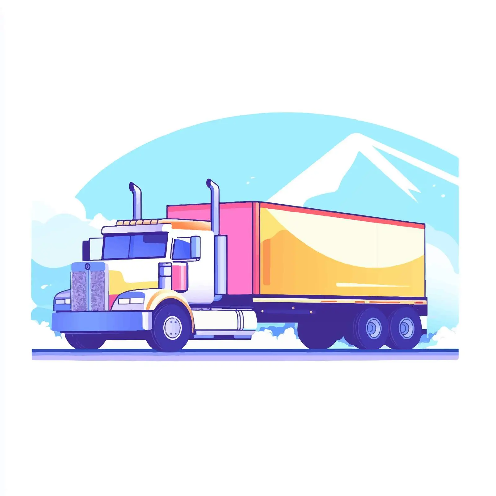 Cargo Truck for Delivery Service — free download from Dotvec