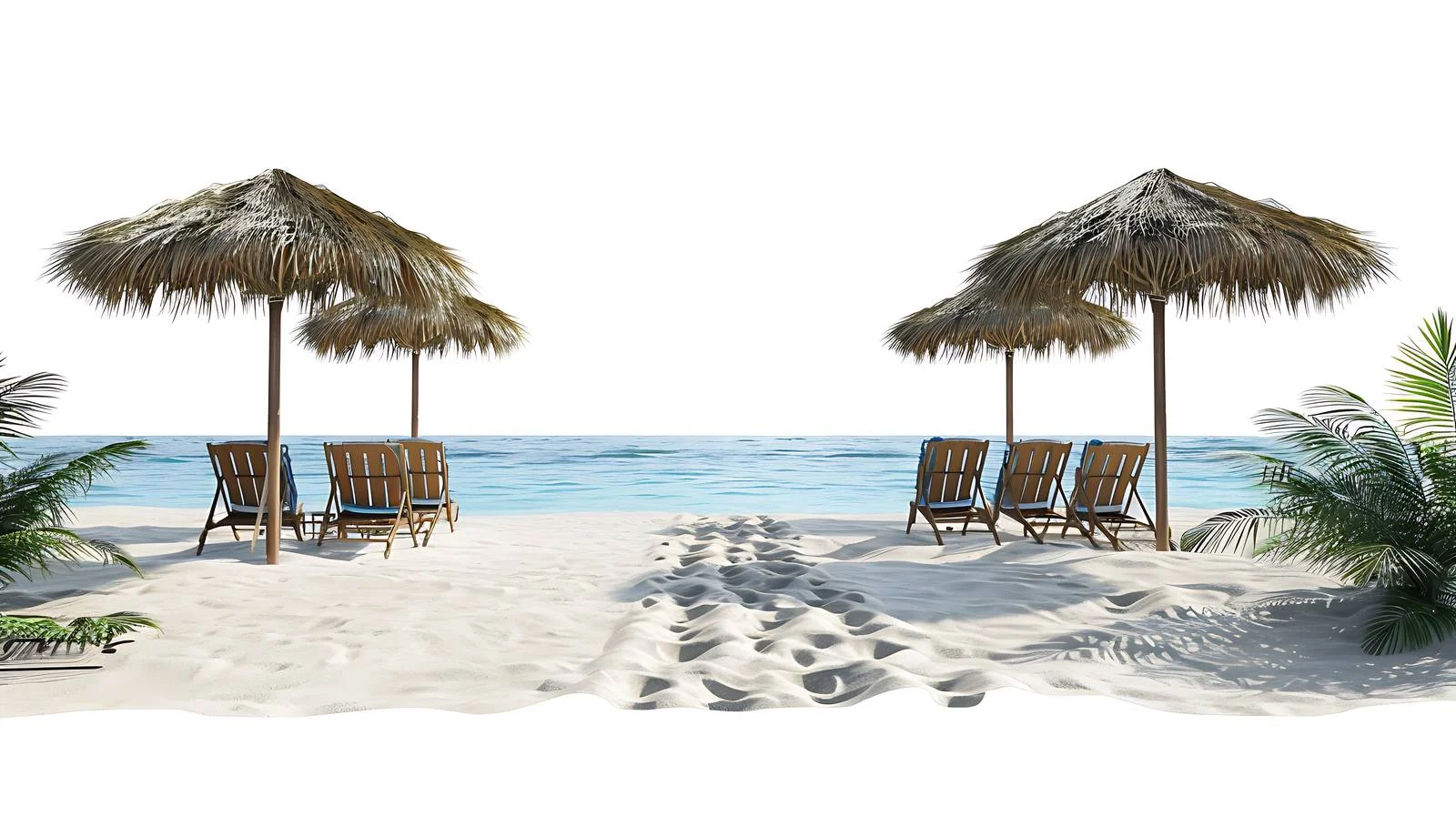 Tranquil Caribbean Morning Beach Scene — free download from Dotvec