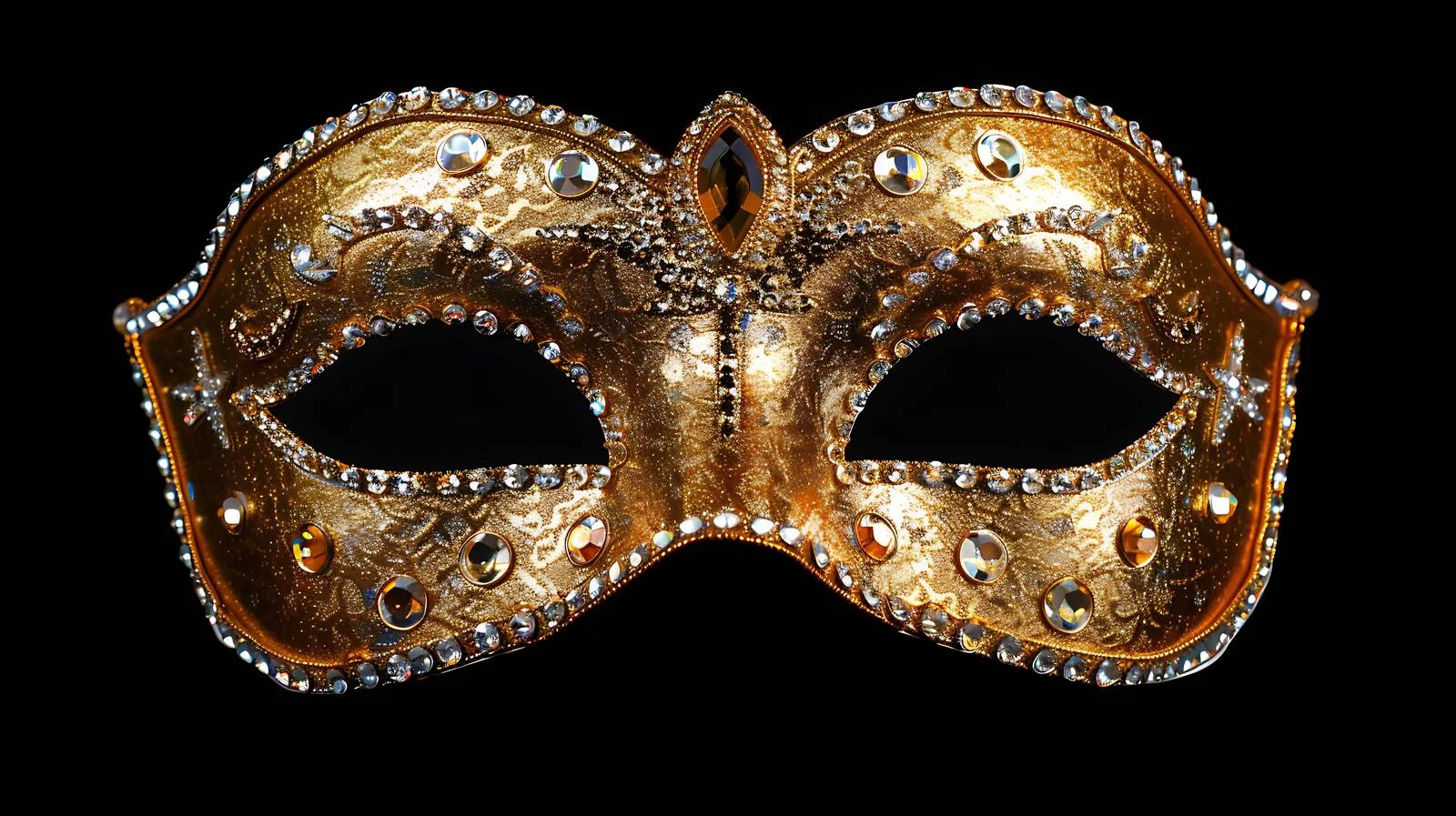 Elegant Carnival Mask on Black Background — free download from Dotvec