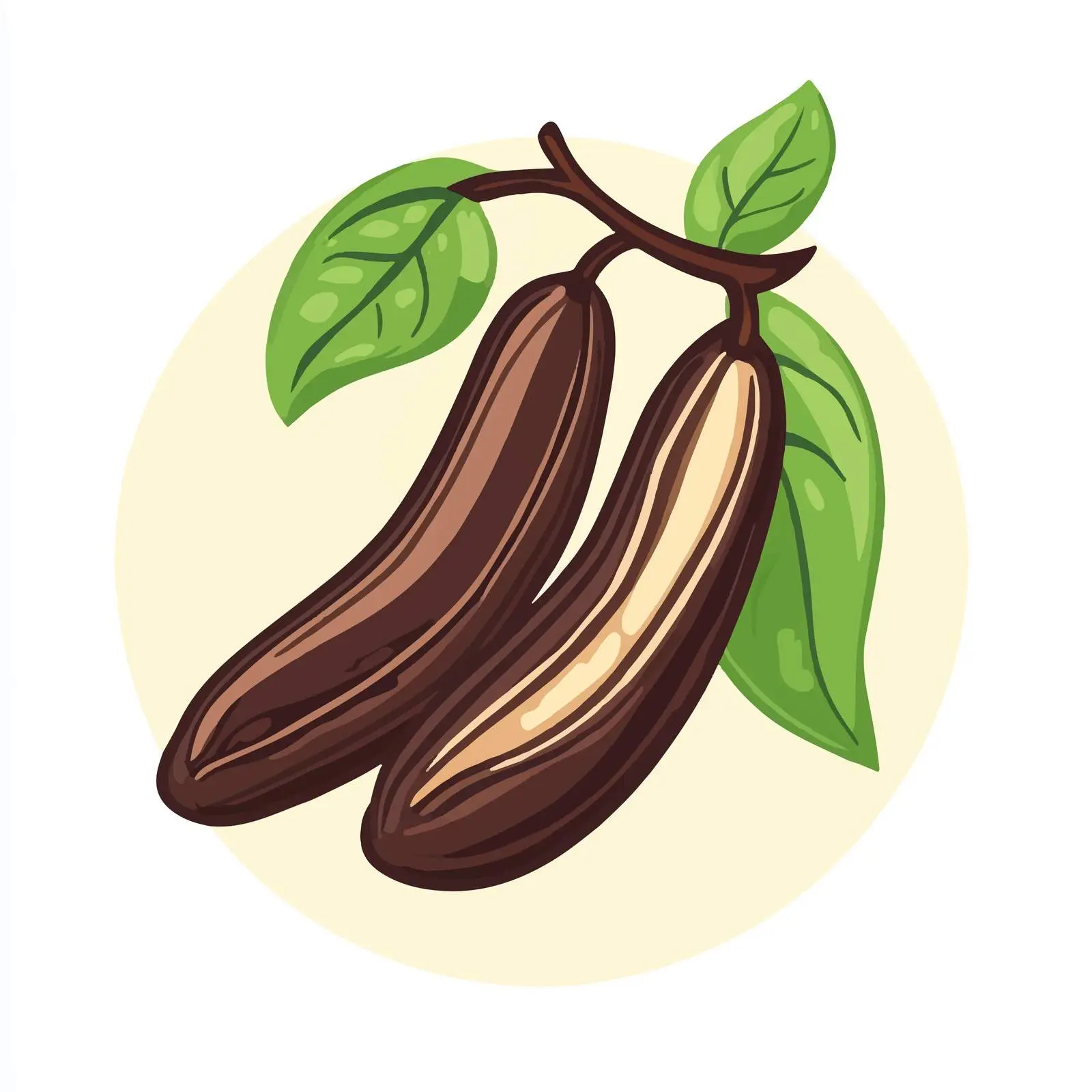 Carob Superfood Vector Illustration — free download from Dotvec