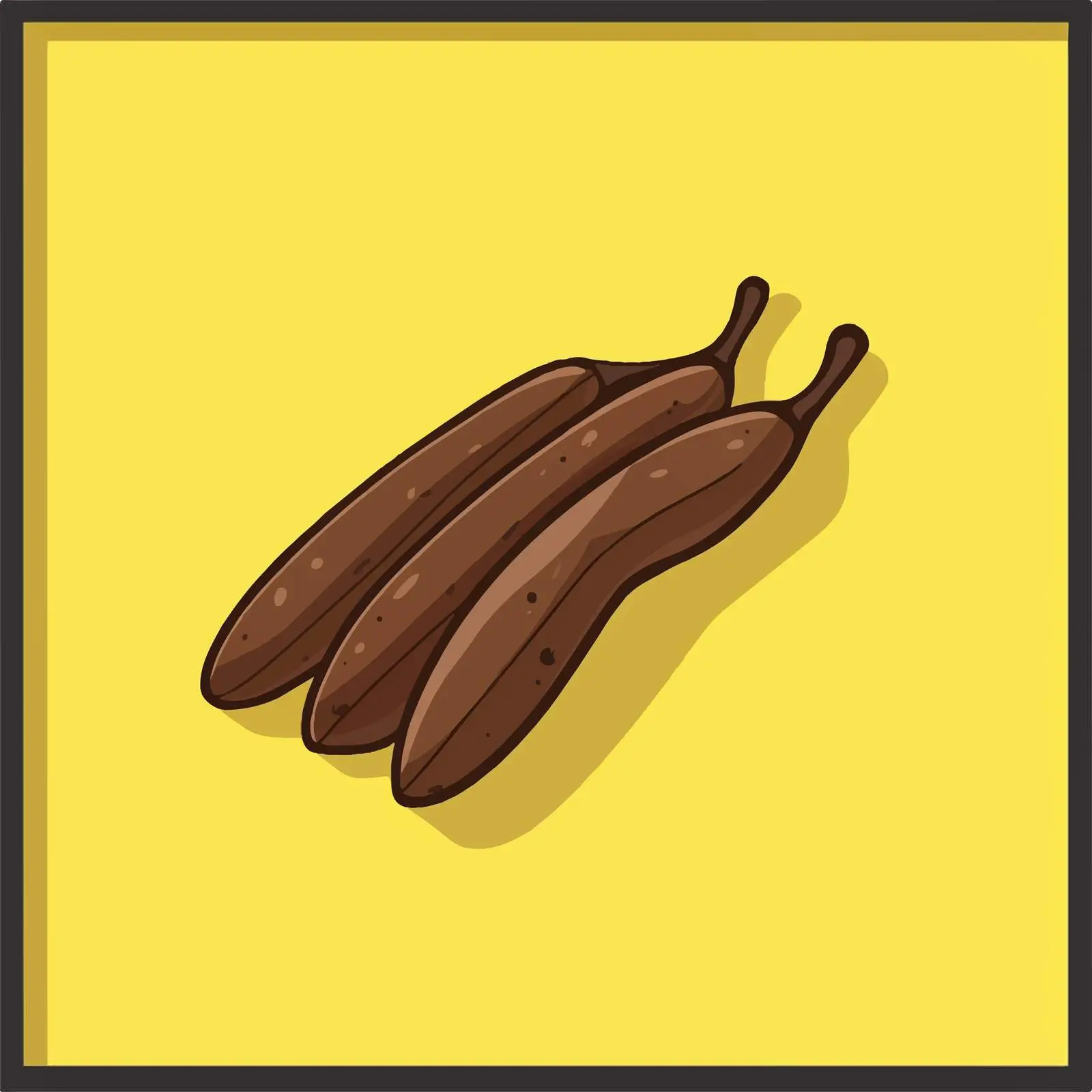 Carob Superfood Flat Vector Icon — free download from Dotvec