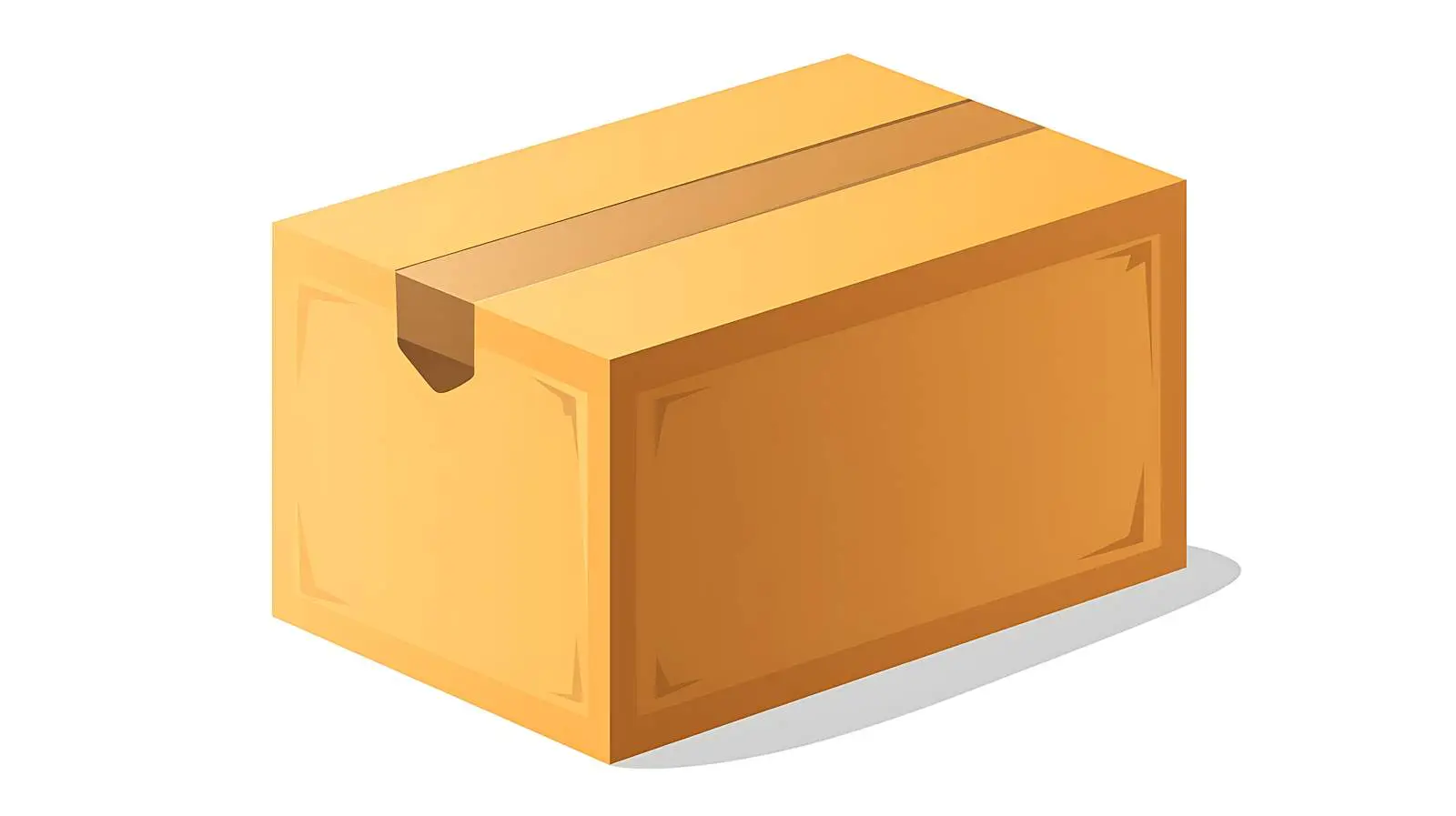 Rectangular Closed Box Pack Illustration — free download from Dotvec