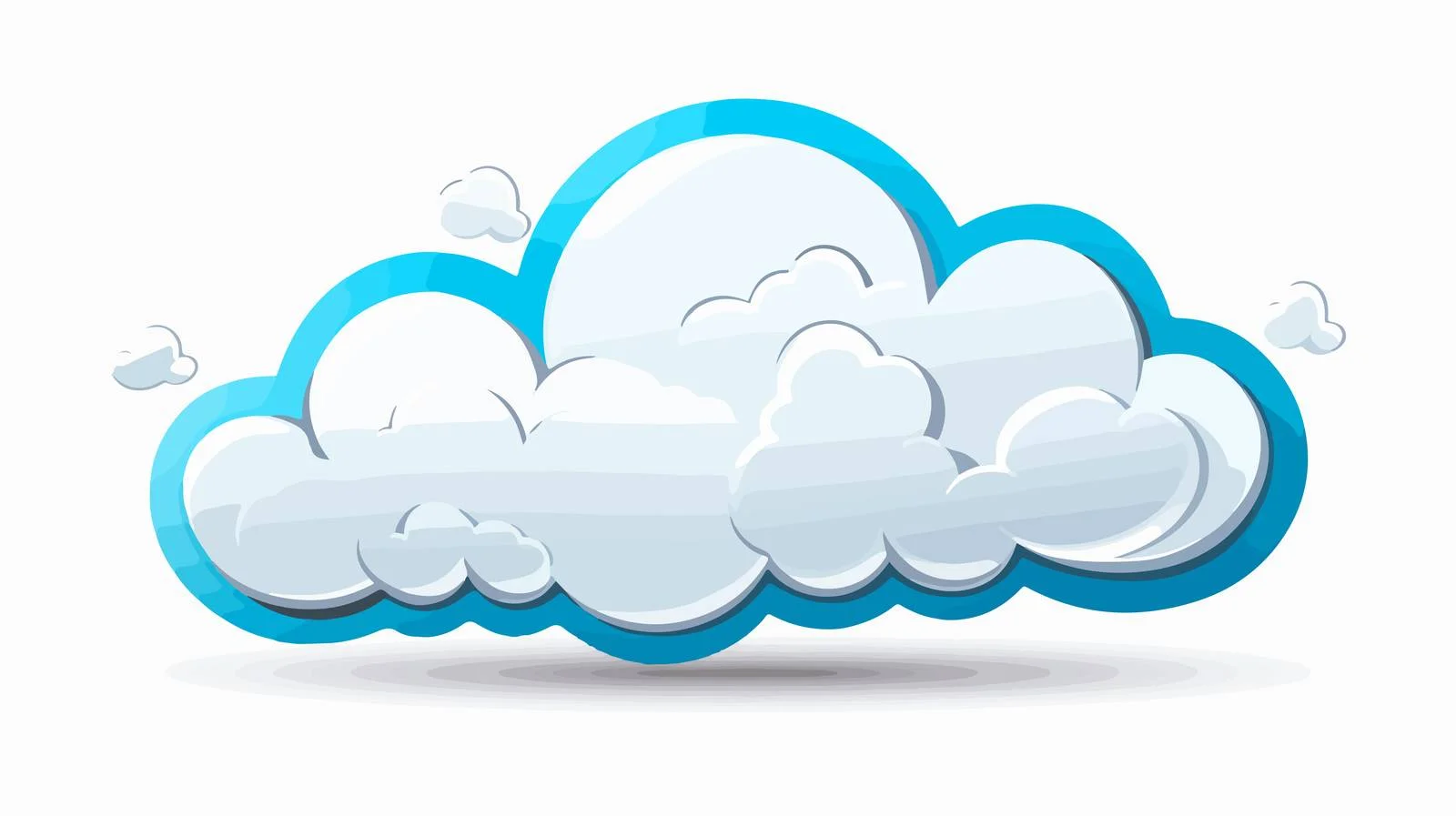 Cartoon Cloud Speech Bubble Illustration — free download from Dotvec