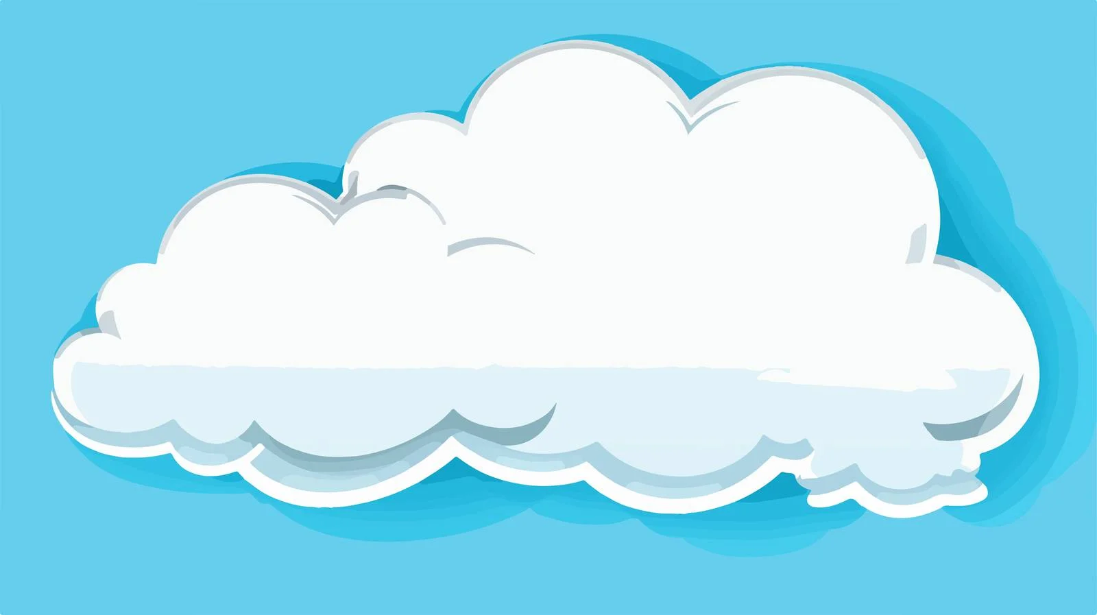 Cartoon Cloud Speech Bubble Illustration — free download from Dotvec