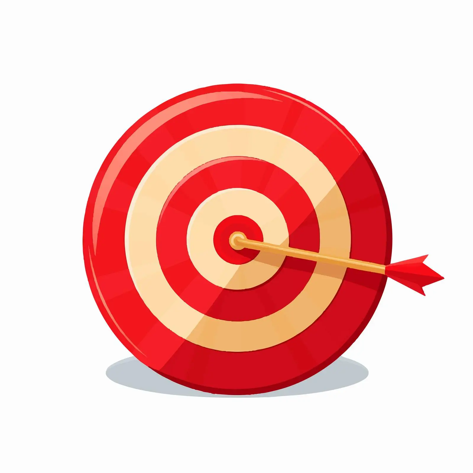 Cartoon Arrow Hitting Target Vector Illustration — free download from Dotvec