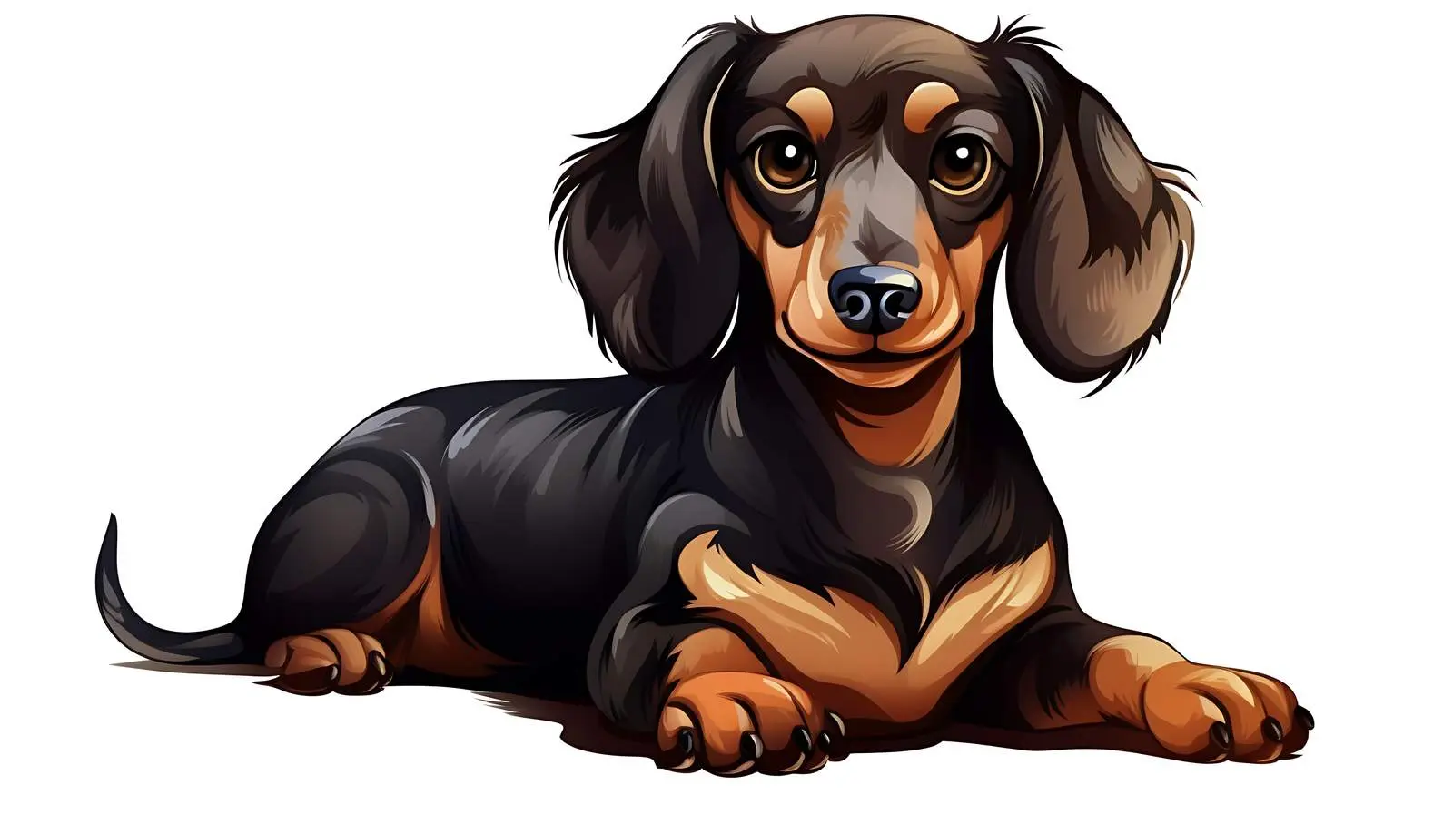 Dachshund Cartoon Vector Illustration — free download from Dotvec