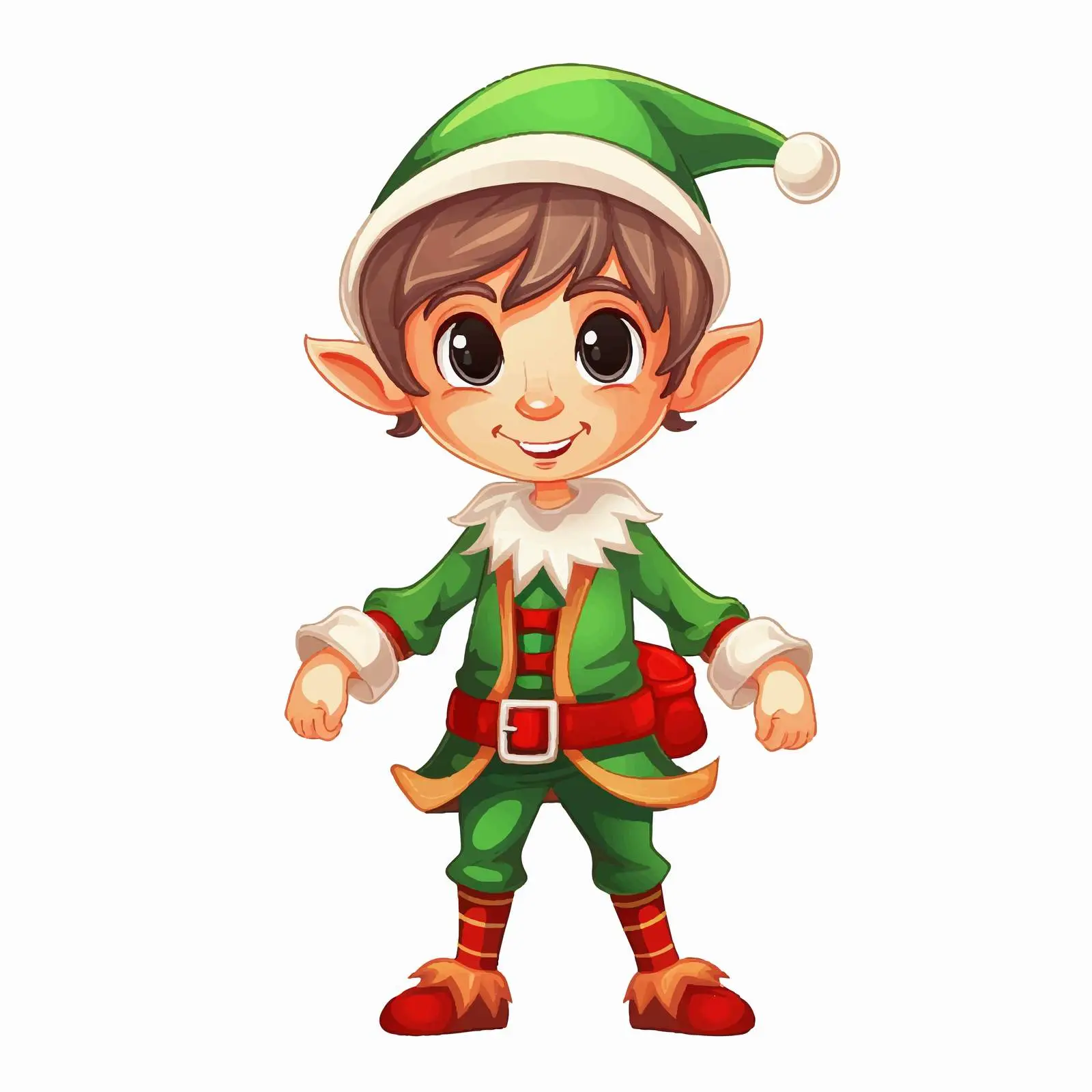 Traditional Holiday Elf Character in Vectors — free download from Dotvec