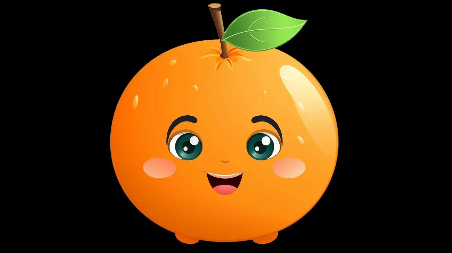 Orange Cartoon Vector Illustration — free download from Dotvec