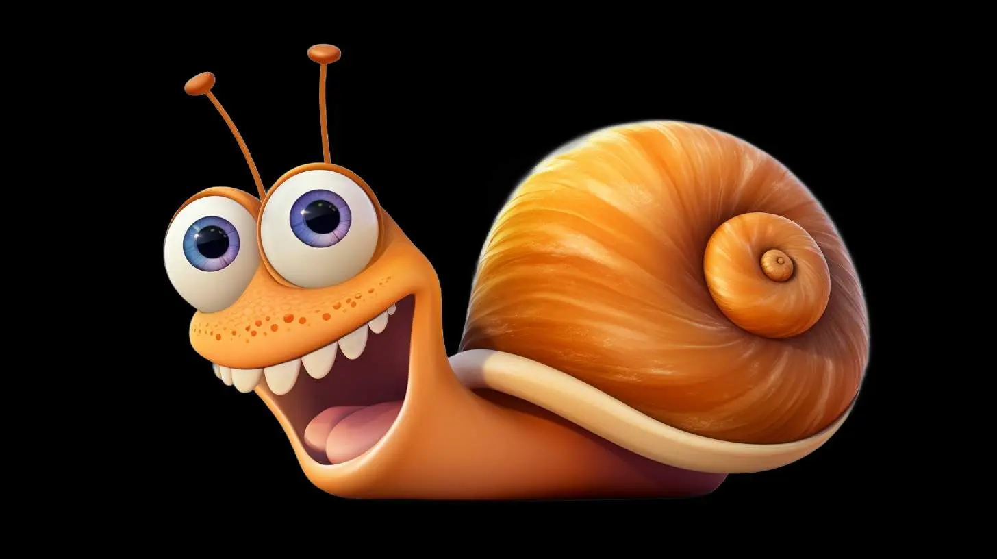 Cartoon Snail Vector Illustration — free download from Dotvec