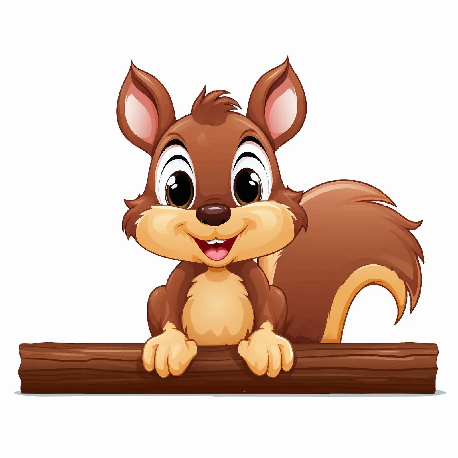 Cartoon Squirrel with Festive Banner Vector — free download from Dotvec