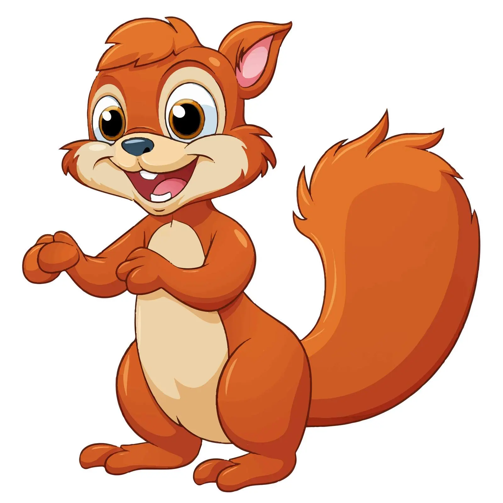 Cartoon Squirrel with Large Blank Sign Vector — free download from Dotvec