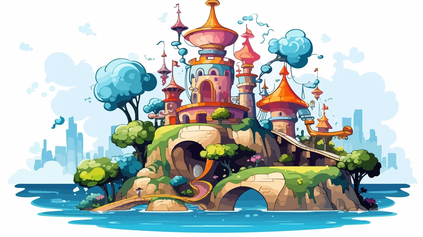 Cartoon Vector Illustration Isometric Scene — free download from Dotvec