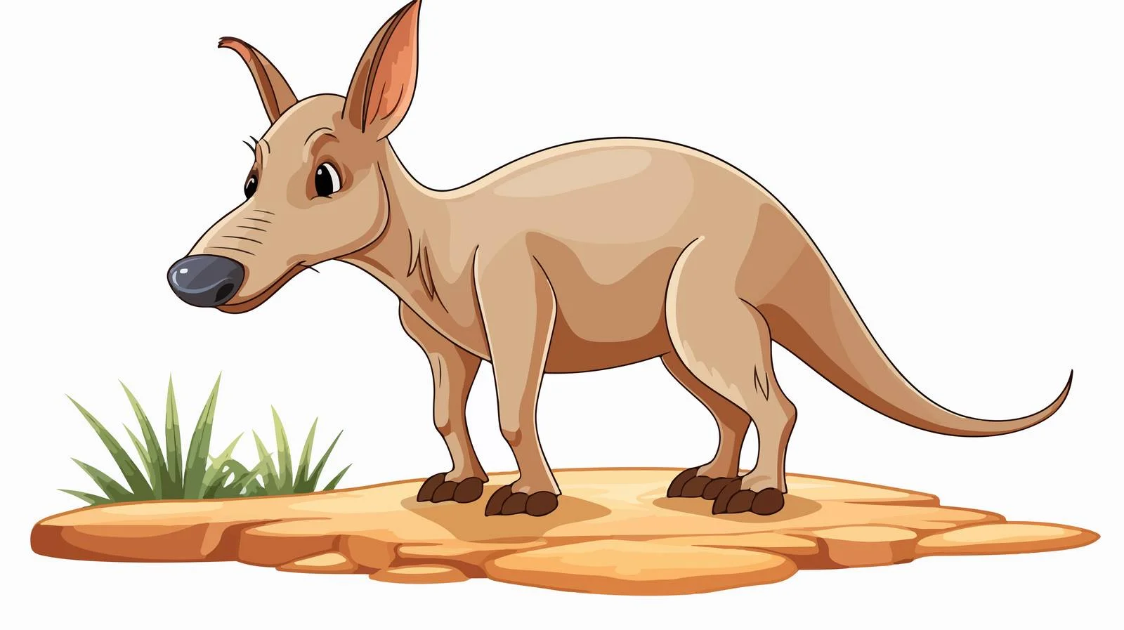 Cartoon Aardvark Vector Illustration — free download from Dotvec