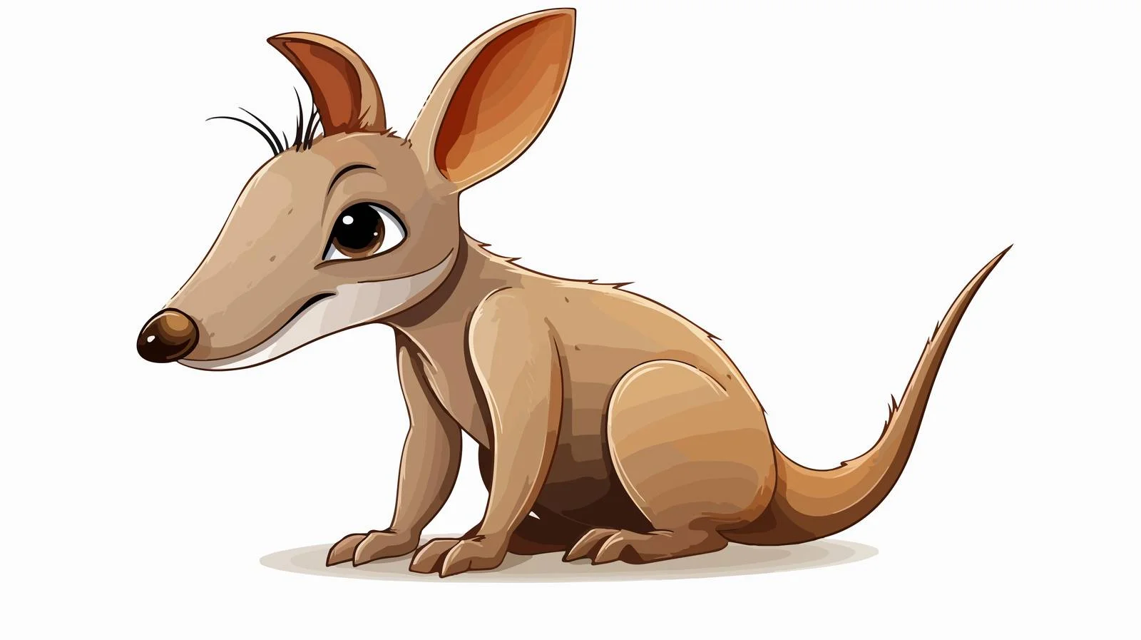 Cartoon Aardvark Vector Illustration — free download from Dotvec