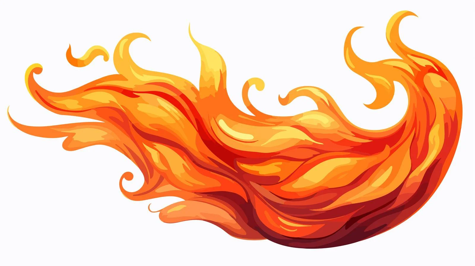 Abstract Fire Element Cartoon Illustration Car — free download from Dotvec