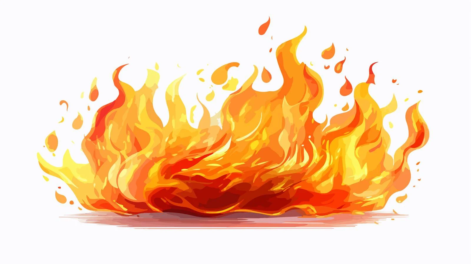 Abstract Fire Element in Cartoon Car — free download from Dotvec