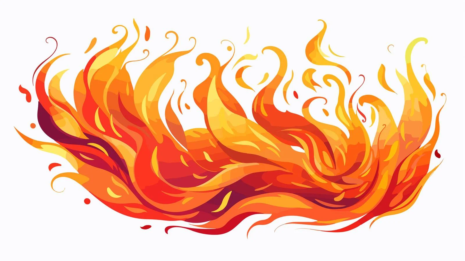 Cartoon Fire Element Car Illustration — free download from Dotvec