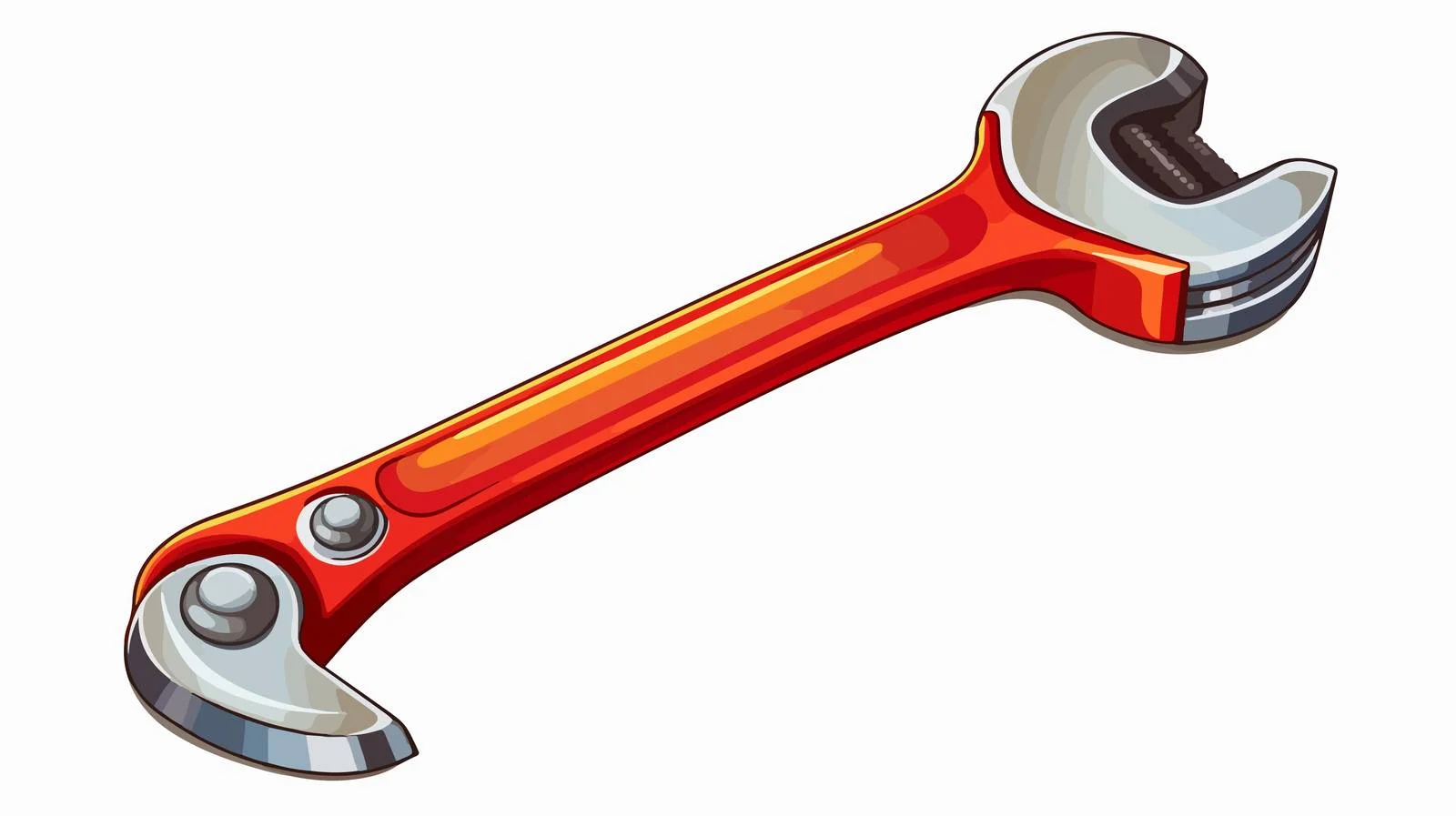 Cartoon Adjustable Spanner Illustration — free download from Dotvec