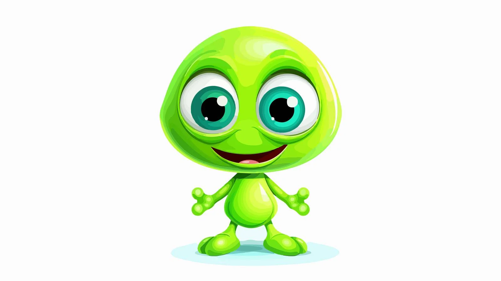 Cartoon Alien Vector Illustration — free download from Dotvec