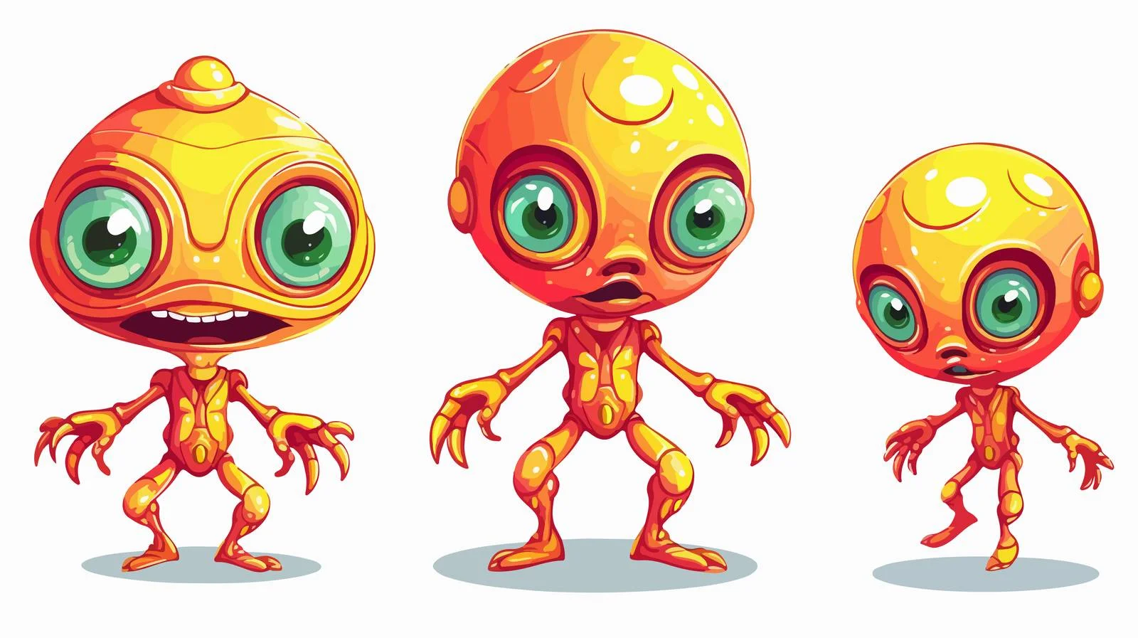 Cartoon Alien Vector Illustration — free download from Dotvec