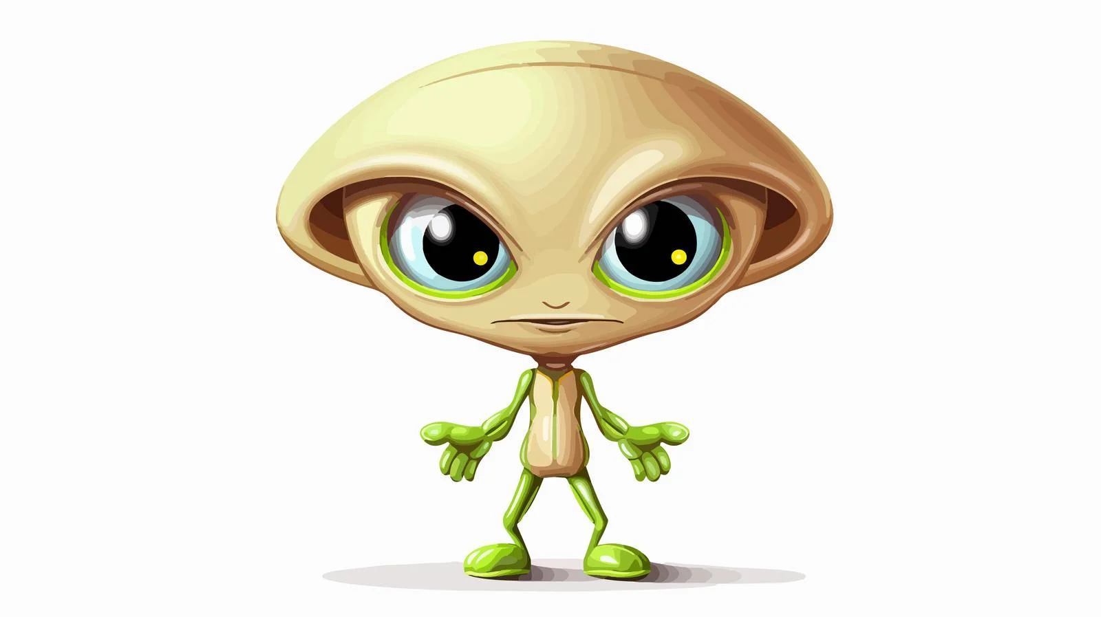 Cartoon Alien Vector Illustration — free download from Dotvec