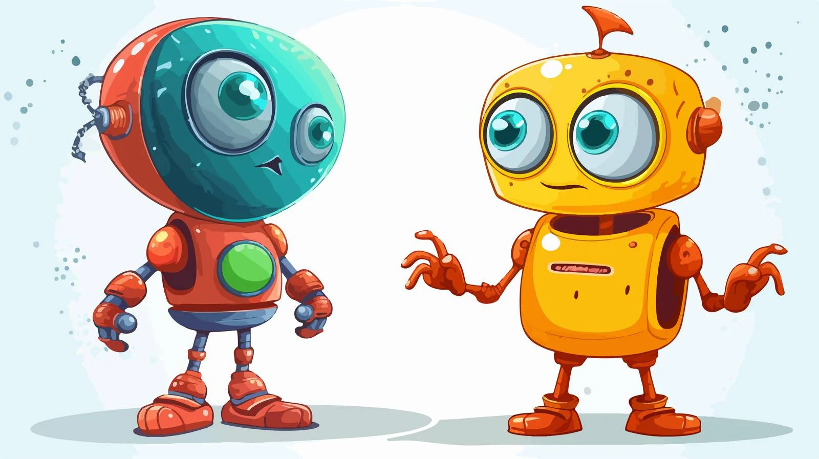 Alien Robot Speech Bubble Vector Illustration — free download from Dotvec