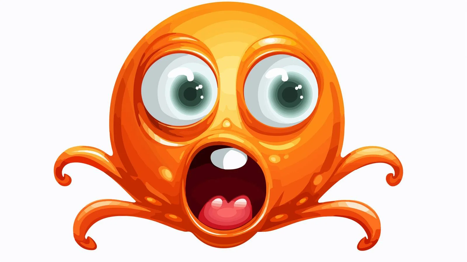 Alien Squid Speech Bubble Cartoon — free download from Dotvec