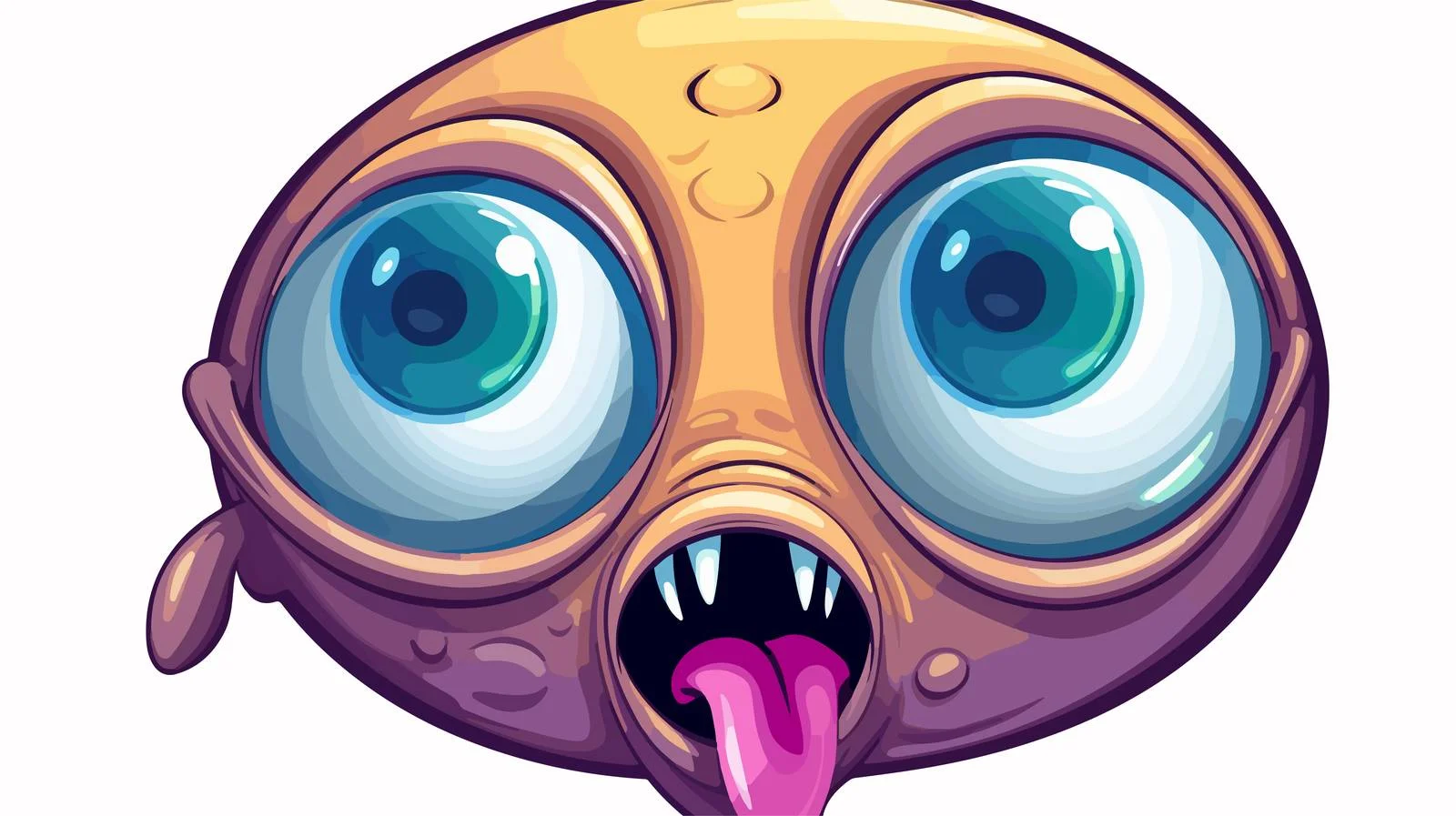 Alien Squid Speech Bubble Cartoon Illustration — free download from Dotvec