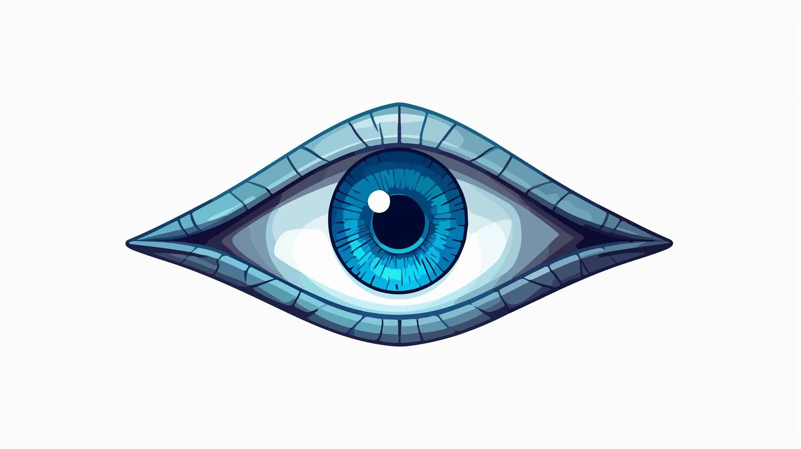 All-Seeing Eye Cartoon Symbol Illustration — free download from Dotvec