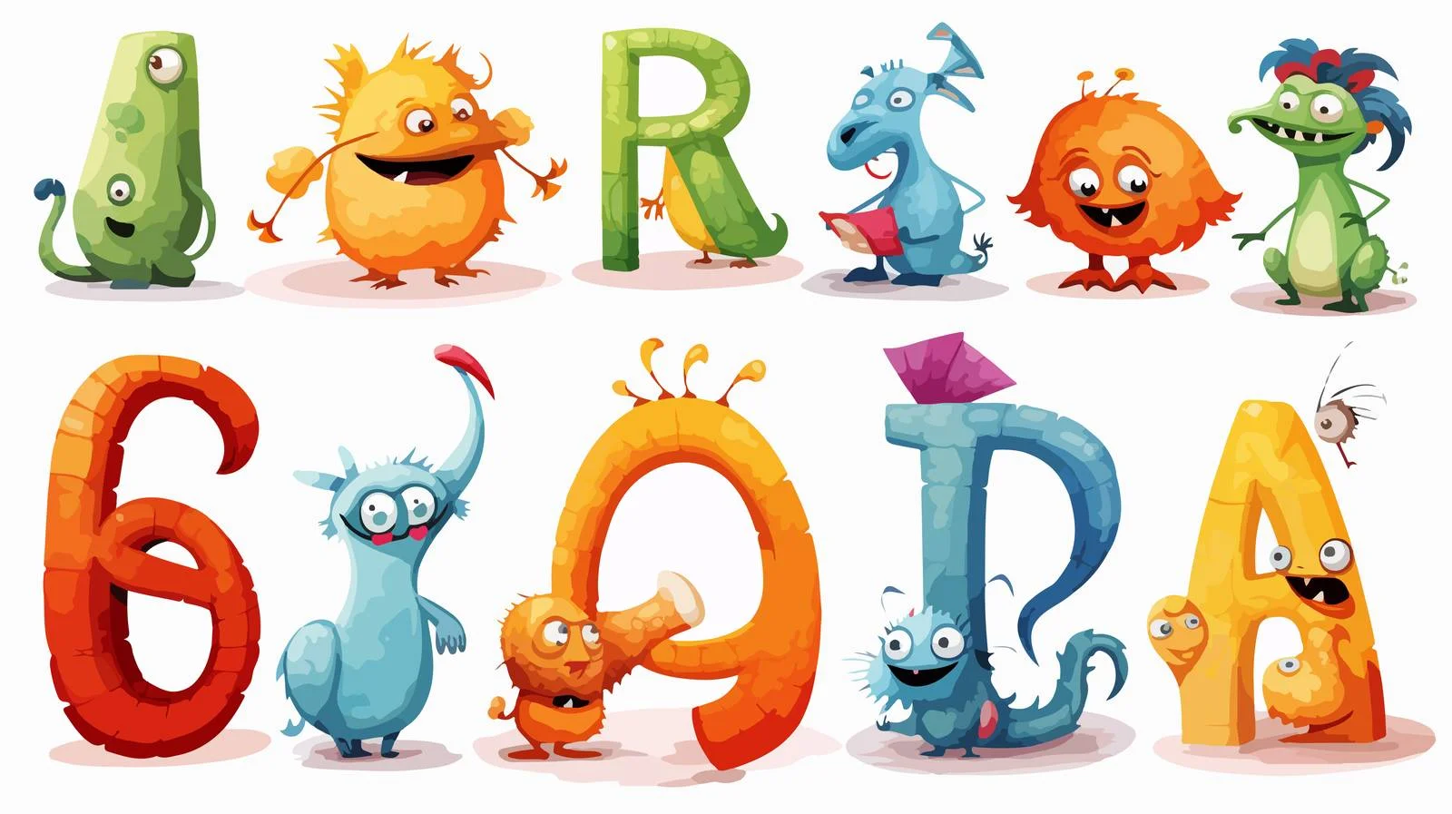 Cartoon Alphabet Illustration — free download from Dotvec