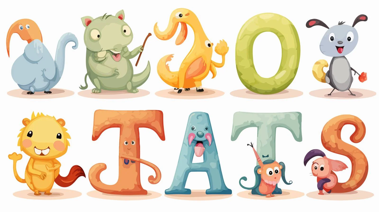 Cartoon Alphabet Illustration — free download from Dotvec